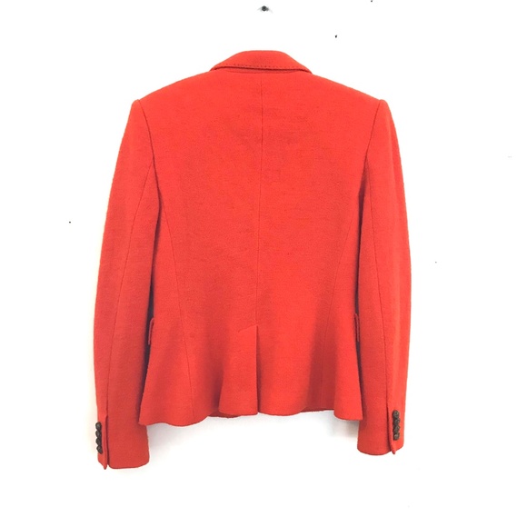Ralph Lauren Sport wool jacket/blazer orange insignia women 8 old money luxury - Picture 2 of 15